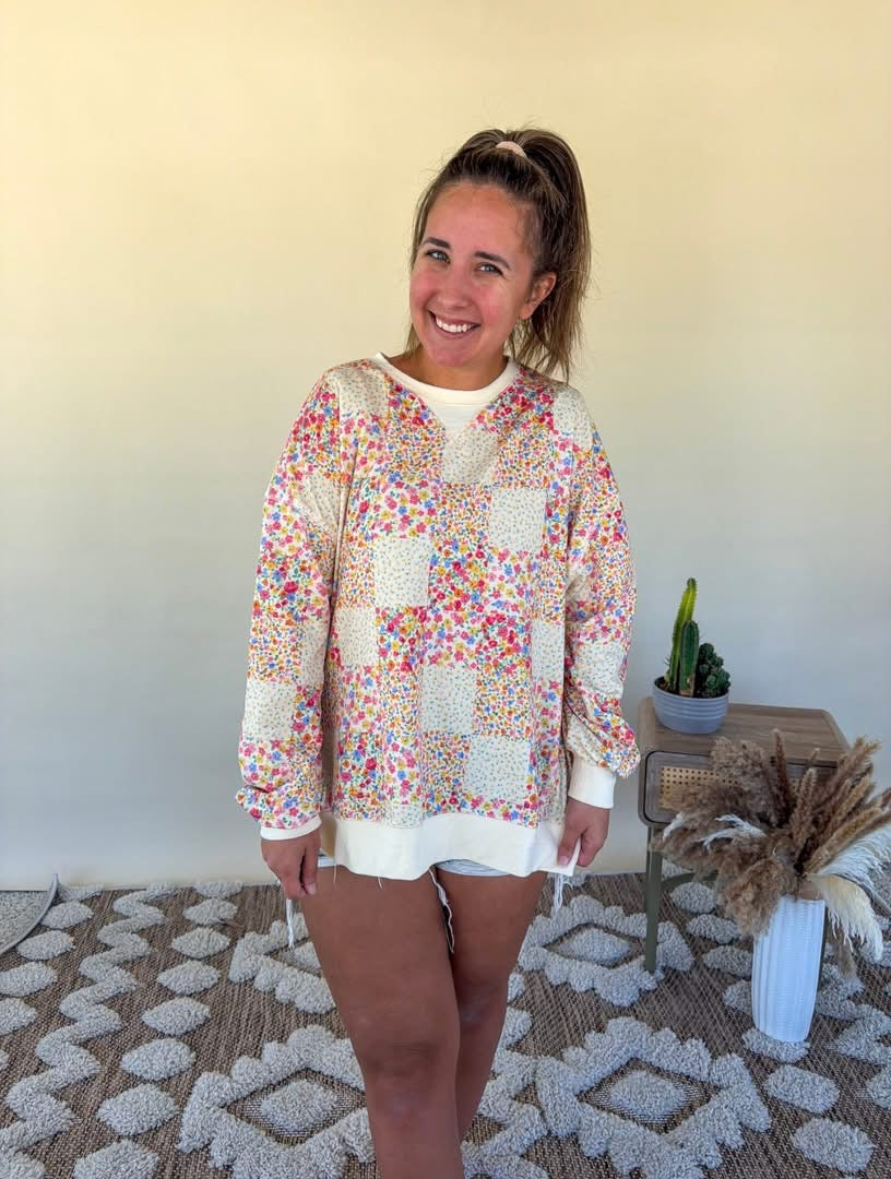 PREORDER Petal Patchwork Pullover *ships beginning of May*