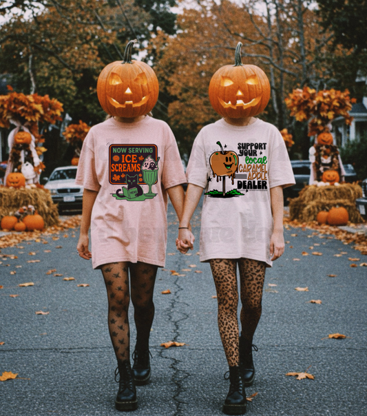 🍏📱 Caramel Apple Dealer Tee/ Crew