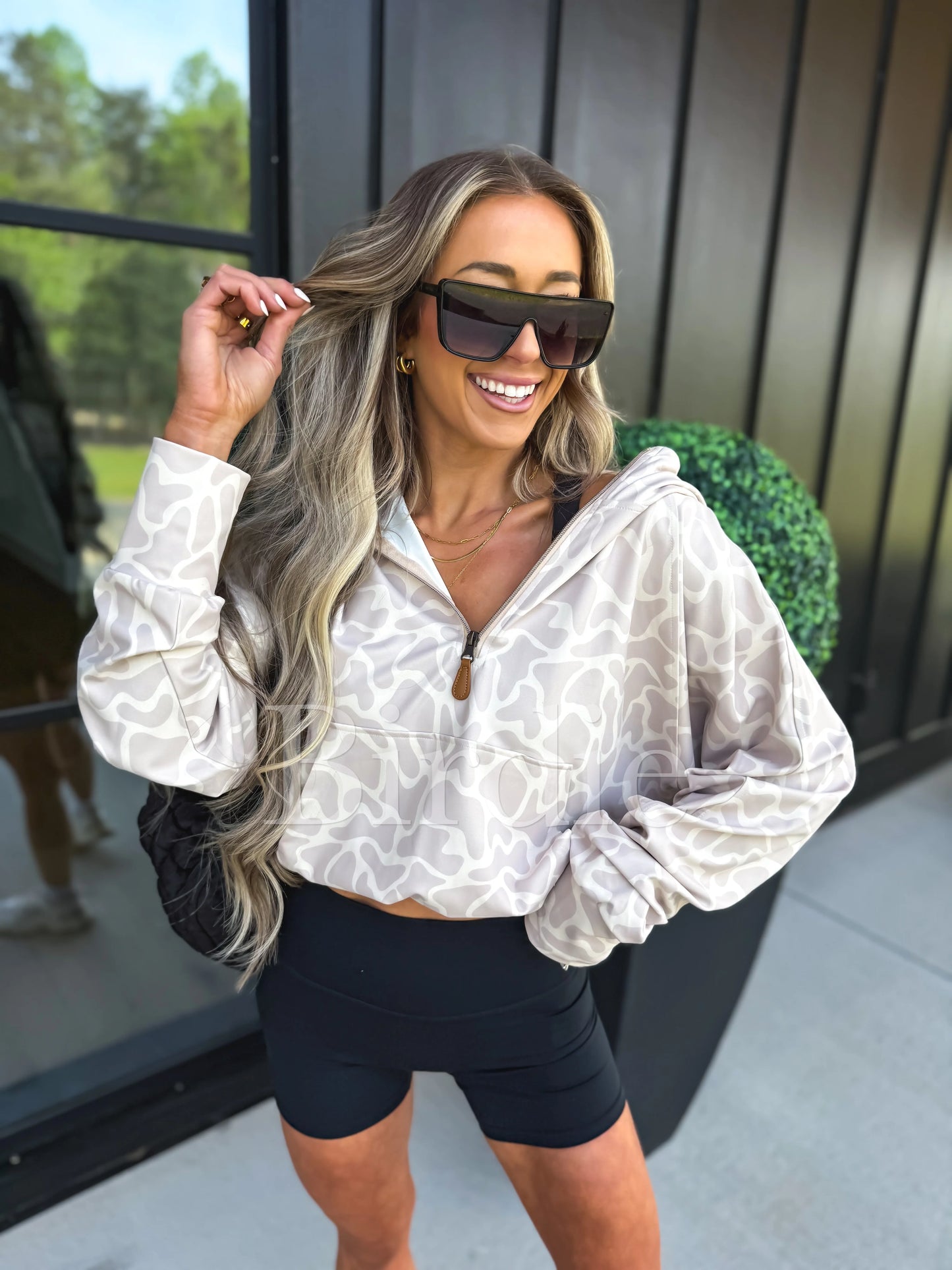 PREORDER Birdie Summer Quarter Zip Pullover in Bare Marsh Camo