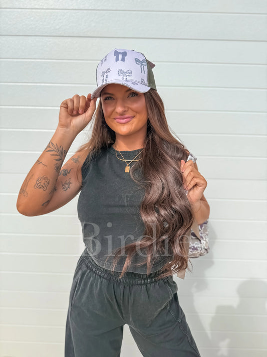 PREORDER Birdie Tank Flare Set in Black (Sold as Set)