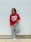 ★ PRE-ORDER Birdie 00 Athletic Oversized Jersey In Black & Red ★