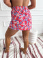 Birdie Active Skort in Star Spangled Blooms