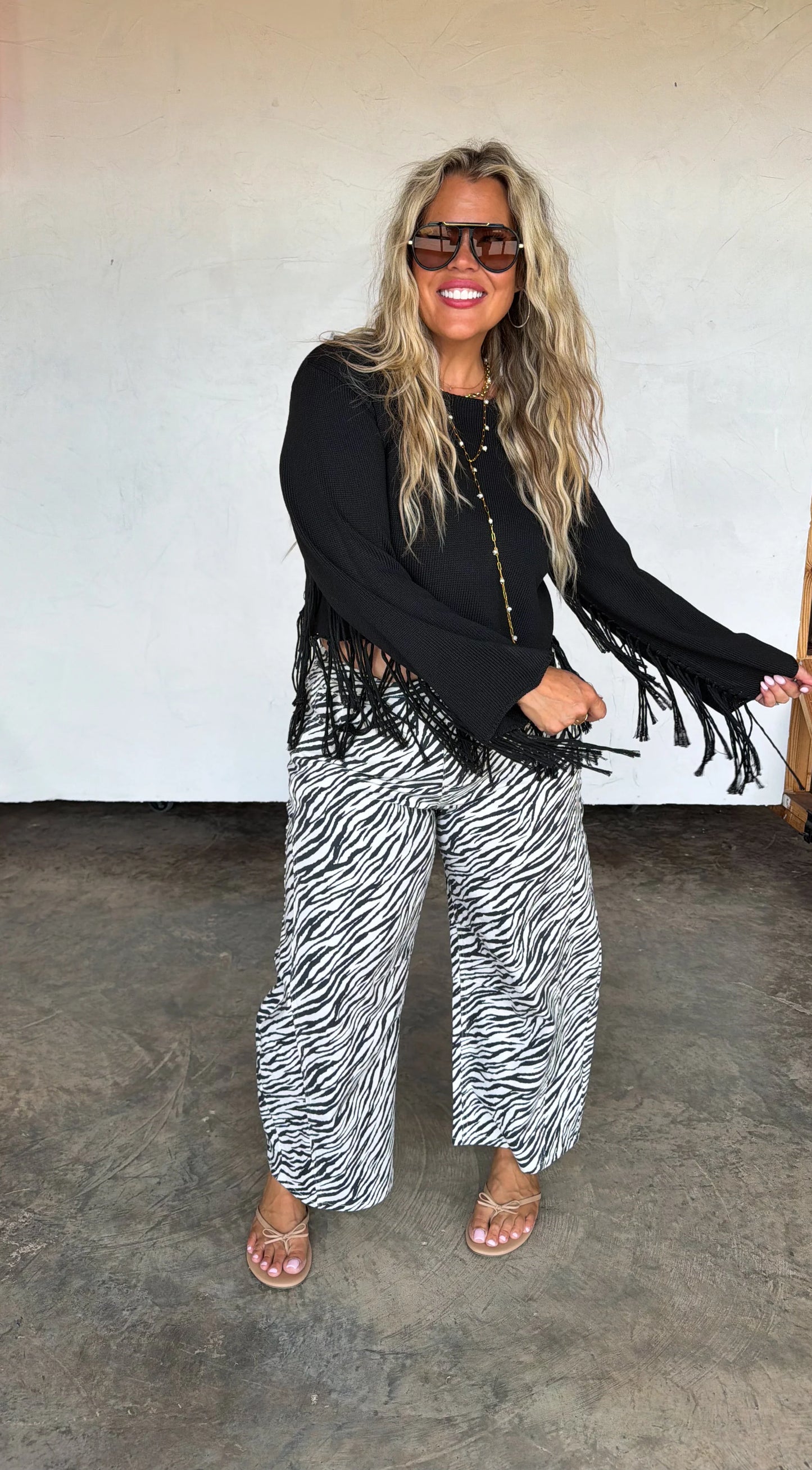 PREORDER Zebra Bex Barrel Jeans