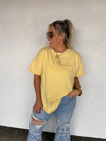 PREORDER Spring Joey Washed Cotton Boyfriend Tee *eta May*