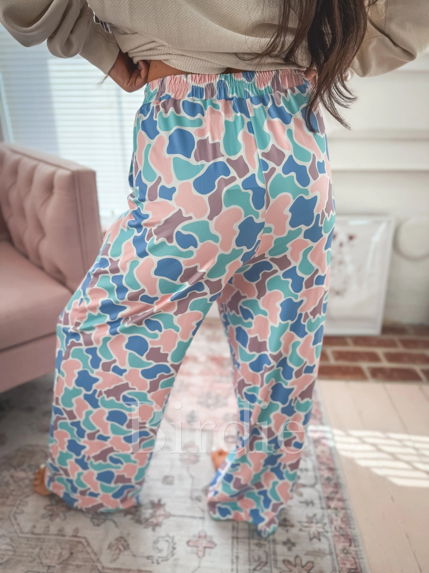 Birdie Spring Duck Camo Stretchy Cozy Pants