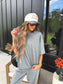 PREORDER Birdie Tee & Boxer Pant Set in Heather Haze (Sold as Set)
