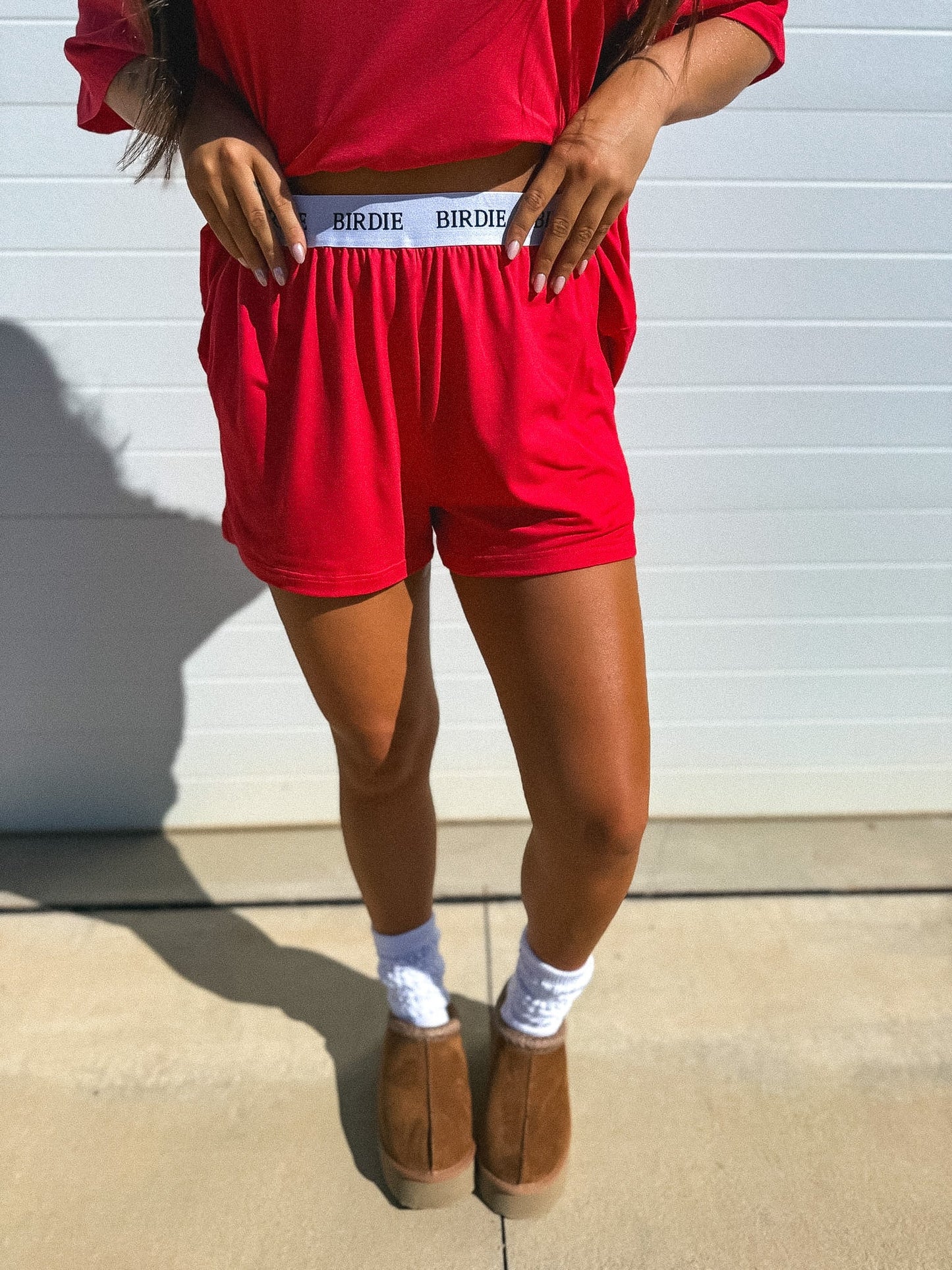 PREORDER Birdie Tee Boxer Short Set in Amour (Sold as Set)