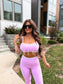 PREORDER Birdie PowerSplit Bra in Blush Lavender