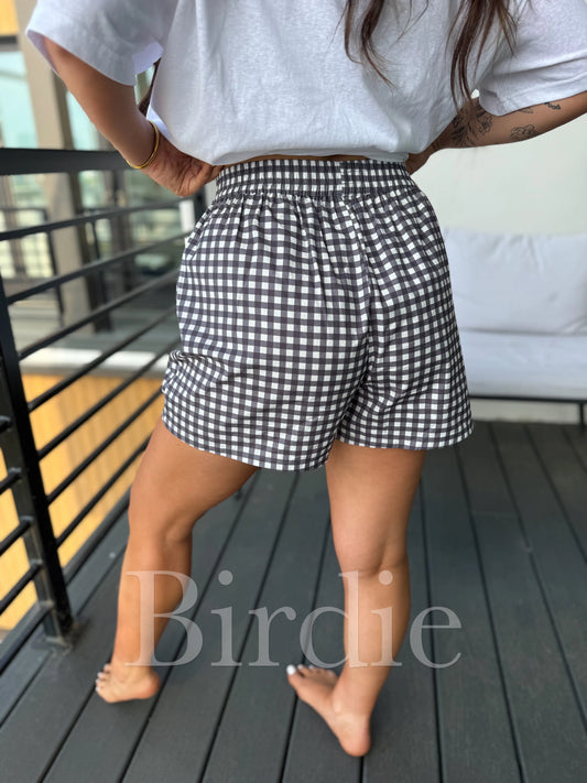 PREORDER Birdie Darling Checkered Boxer Shorts
