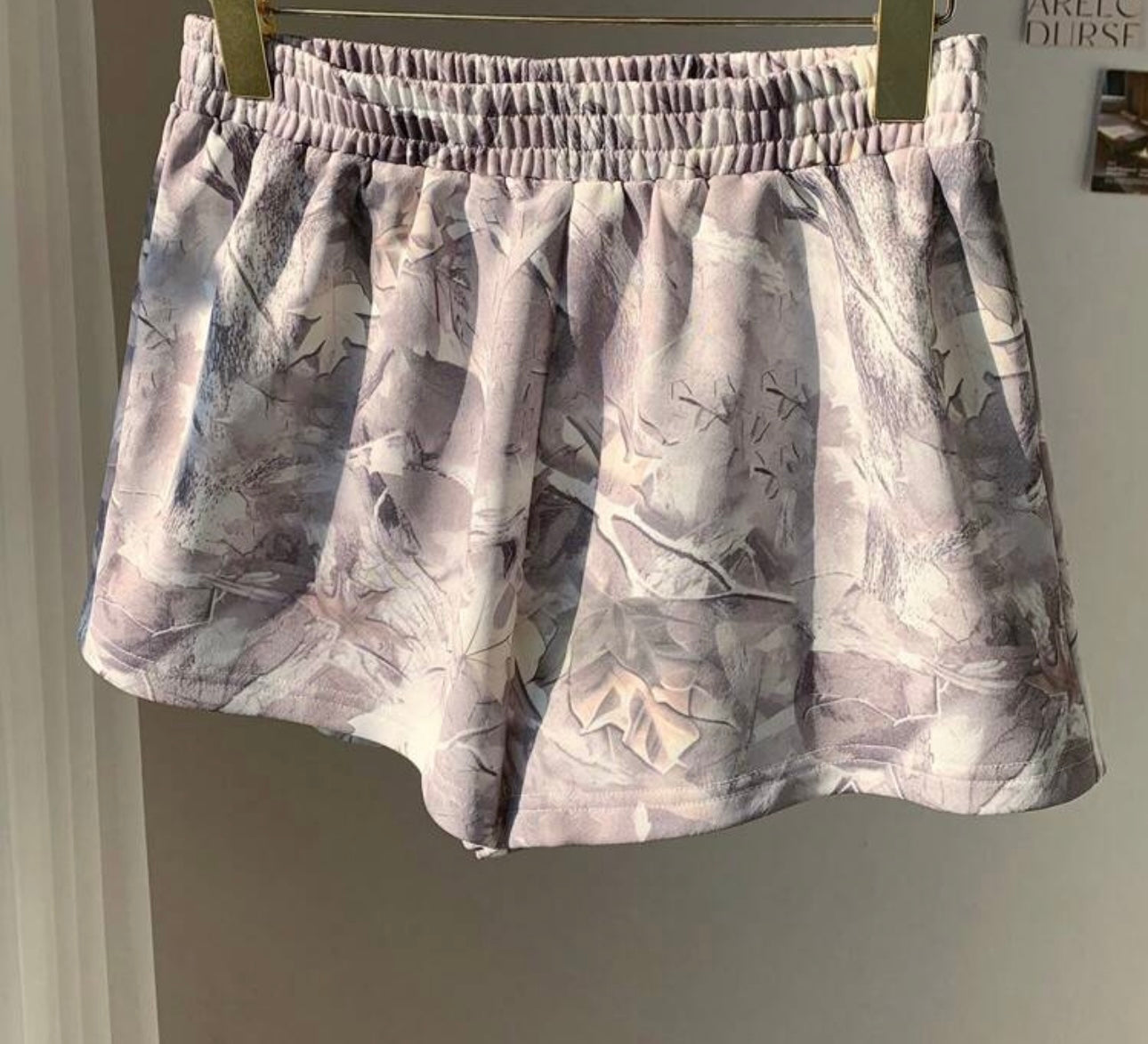 Light Wash Camo/Branch Comfy Shorts