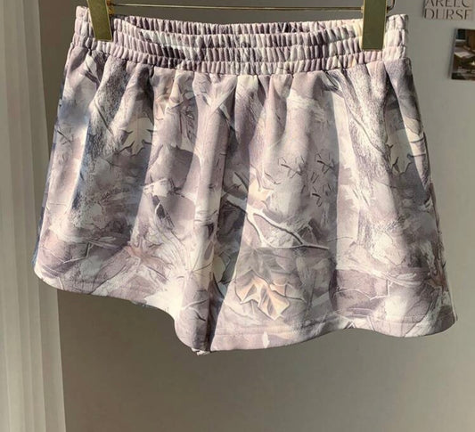 Light Wash Camo/Branch Comfy Shorts