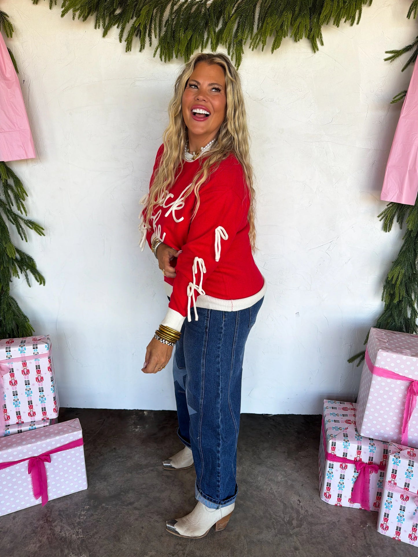 PREORDER Deck The Halls Bow Sweater