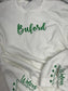 Team Embroidered Side Slit with Stars Custom Pullover