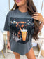 Iced Coffee Weenie Graphic Tee on Pepper