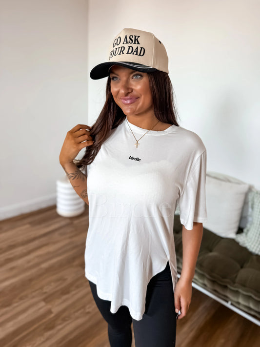 PREORDER Birdie Twist & Go Lounge Tee in Whipped Sugar
