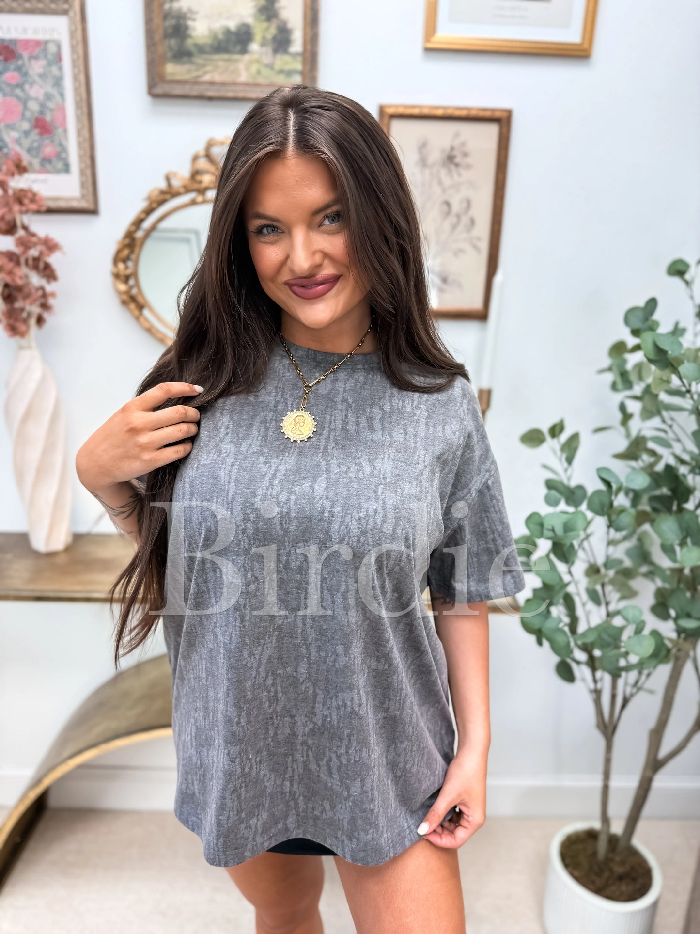 PREORDER Birdie Oversized Tee in Blackout Birch Camo