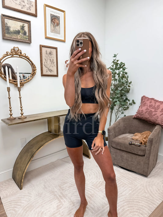 PREORDER Birdie AirSkin Biker Shorts in Black