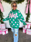 PREORDER Peace & Polka Dot Mock Neck Pullover
