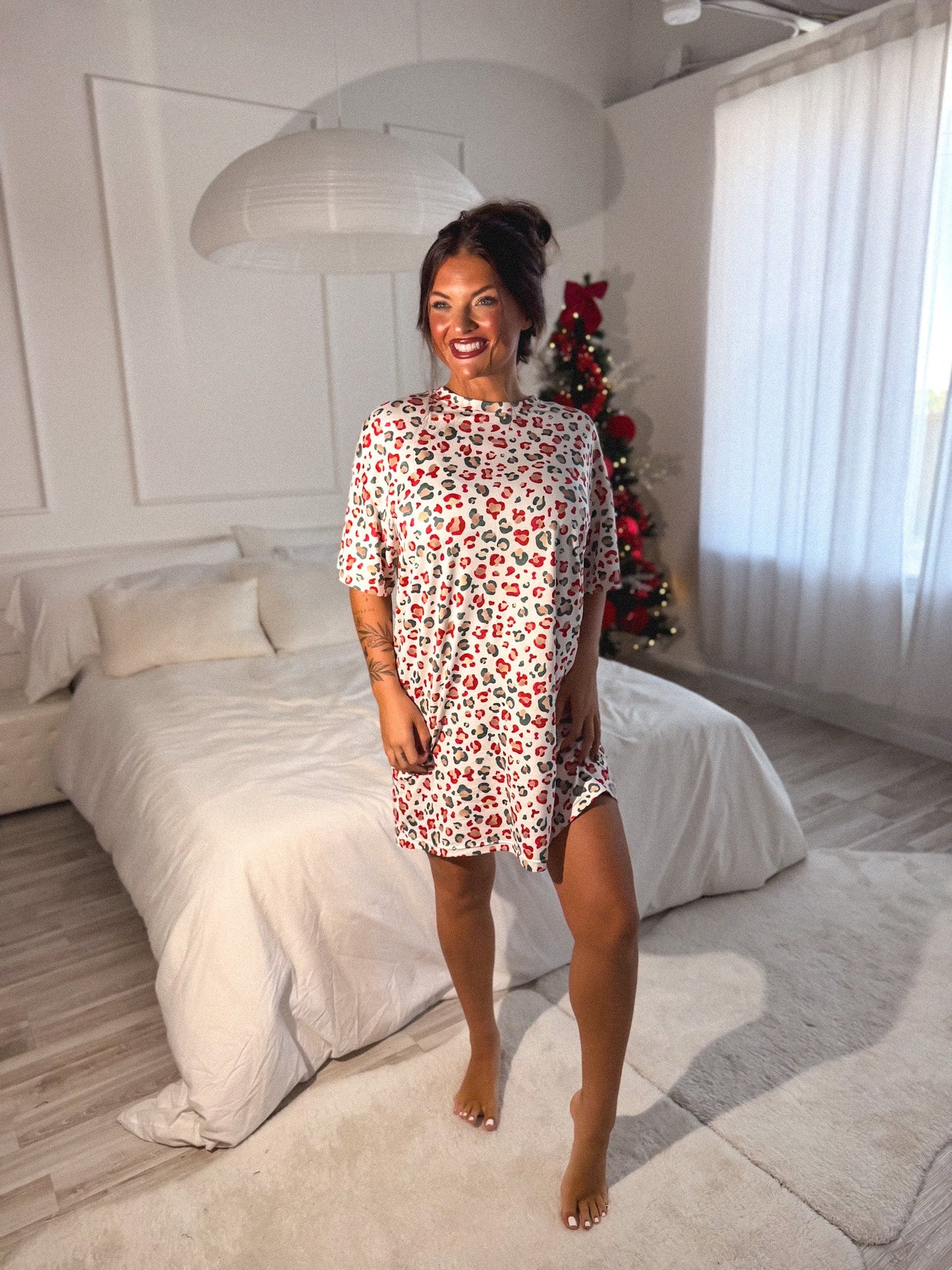 PREORDER Birdie Lazy Day Lounge Dress in Wild Tidings