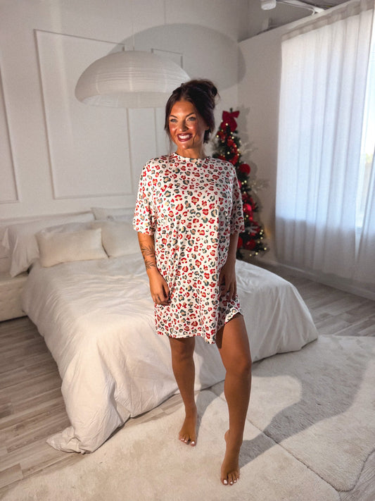 PREORDER Birdie Lazy Day Lounge Dress in Wild Tidings