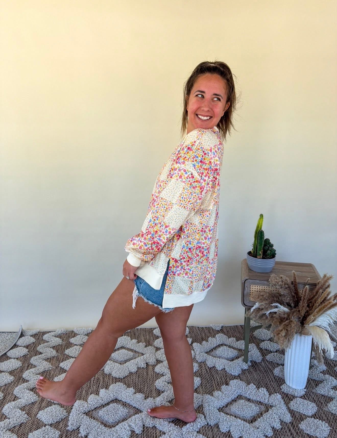 PREORDER Petal Patchwork Pullover *ships beginning of May*