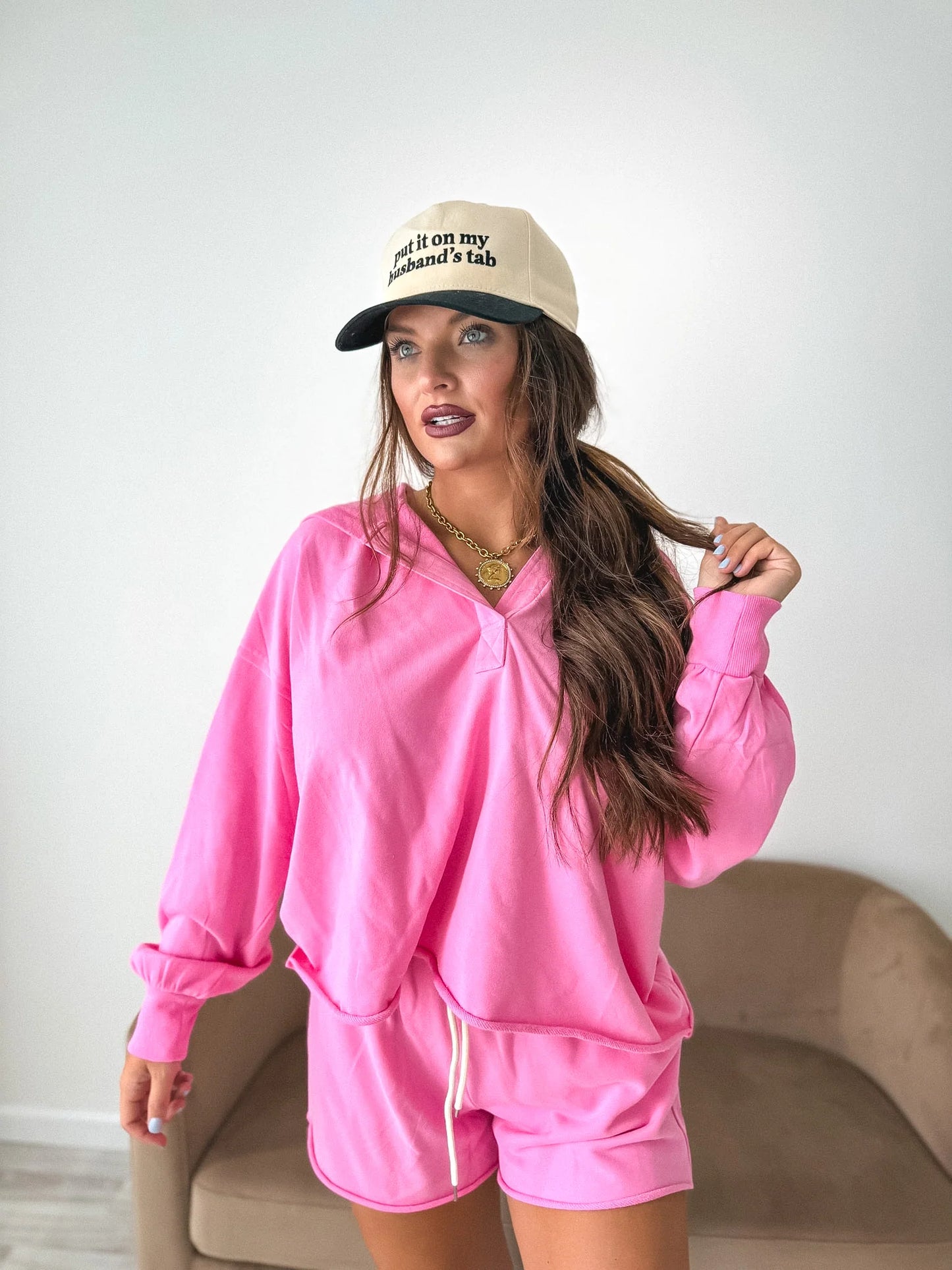 PREORDER Birdie Cozy Club Pullover in Bubblegum