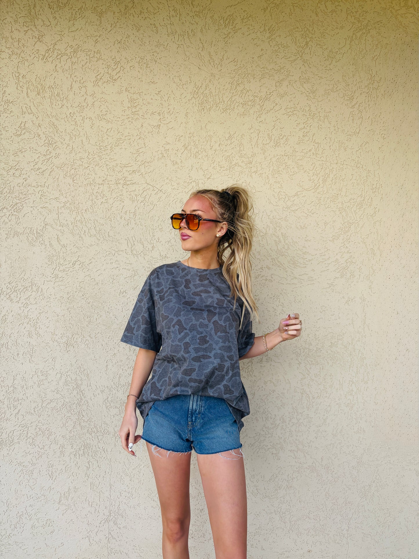 Taylor’d Boyfriend Tee in Deep Marsh Duck Camo PREORDER