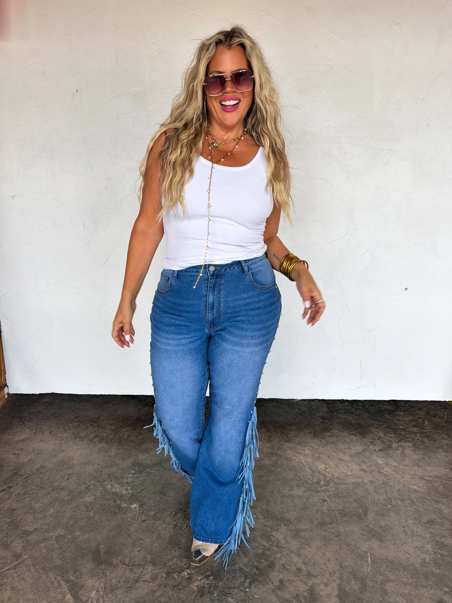 PREORDER On The Fringe Flare Jeans