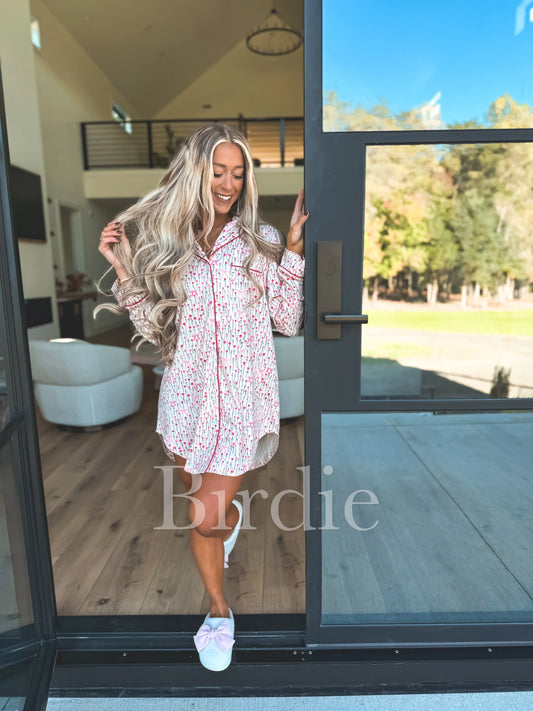 Birdie Sleep Dress in Spring Flowers