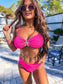 Birdie Hot Pink Starfish Kiss Bikini (Sold as Set)
