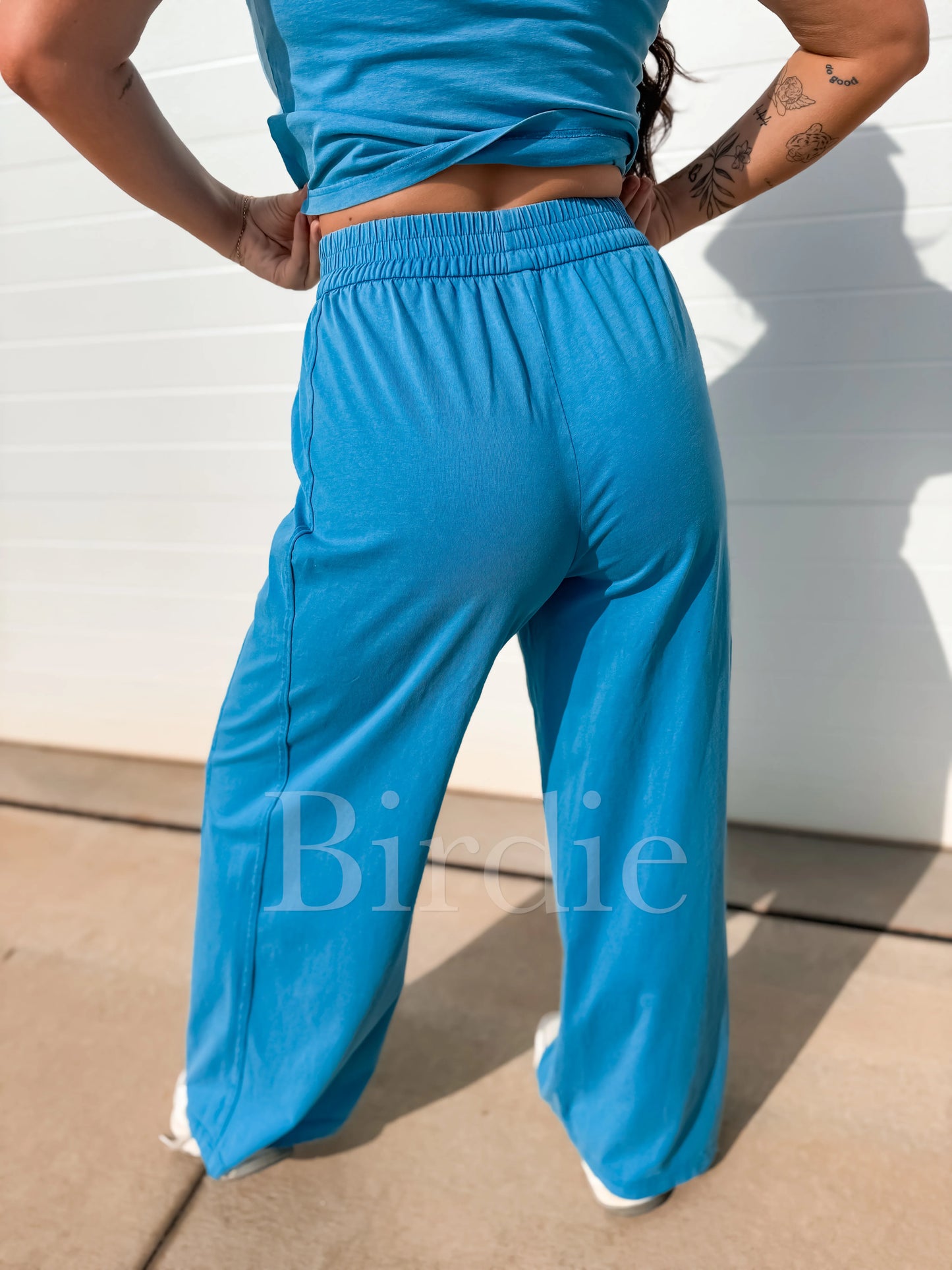 PREORDER Birdie Tank Flare Set in Poolside Blue (Sold as Set)