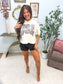 Camo USA Boxy Graphic Tee on Ivory