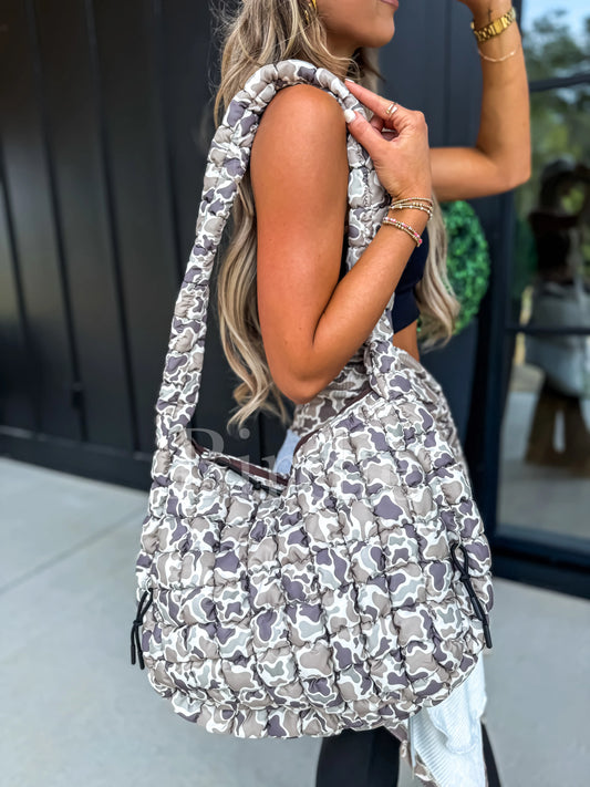PRE-ORDER Birdie Duck Camo Quilted Bag