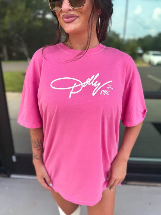 Dolly XOXO Graphic Tee on Crunchberry *final sale*