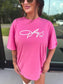 Dolly XOXO Graphic Tee on Crunchberry *final sale*