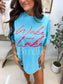 Wake & Lake Graphic Tee on Lagoon Blue