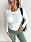 PREORDER Birdie AirSkin Long Sleeve Top in White