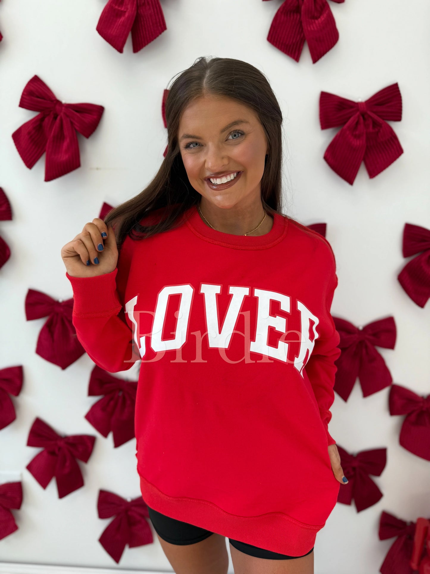 PREORDER Birdie Reversible Lover/ Not Tonite Pullover in Red