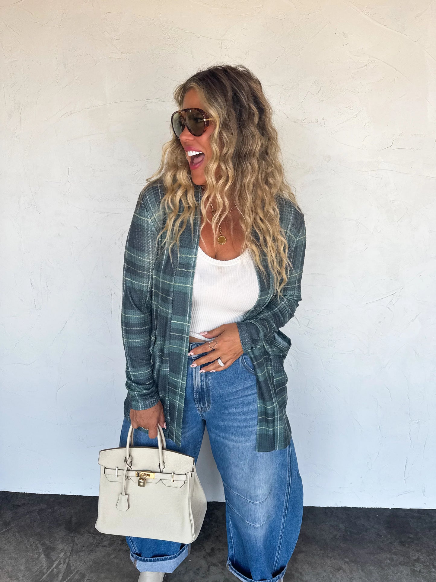 PRE-ORDER Plaid Lola Cardigans