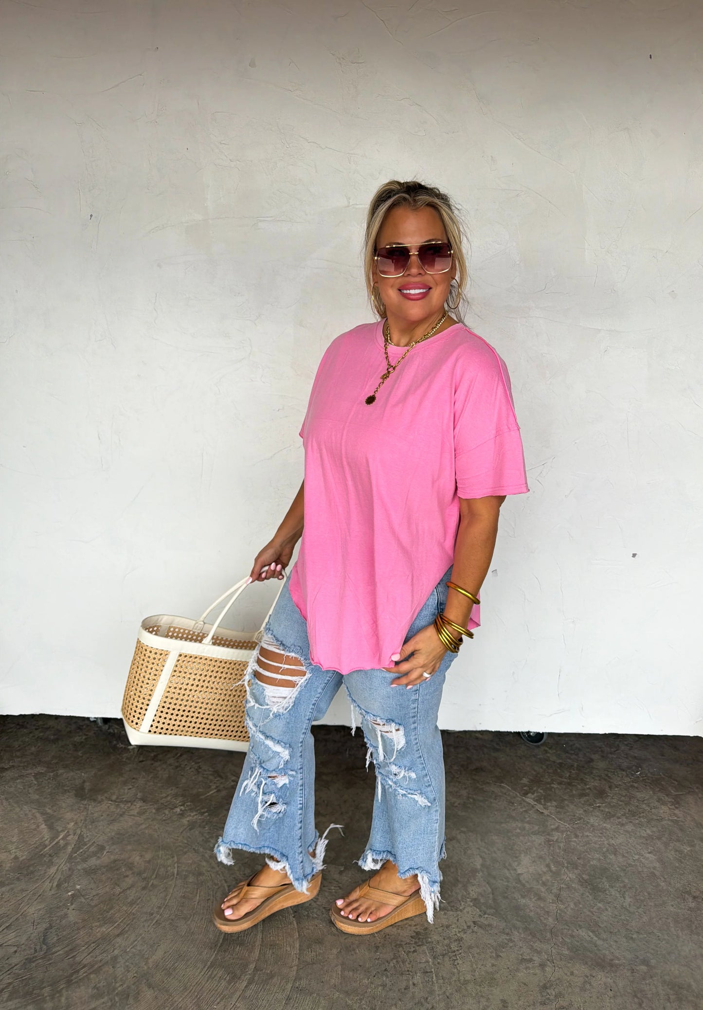 PREORDER Spring Joey Washed Cotton Boyfriend Tee *eta May*