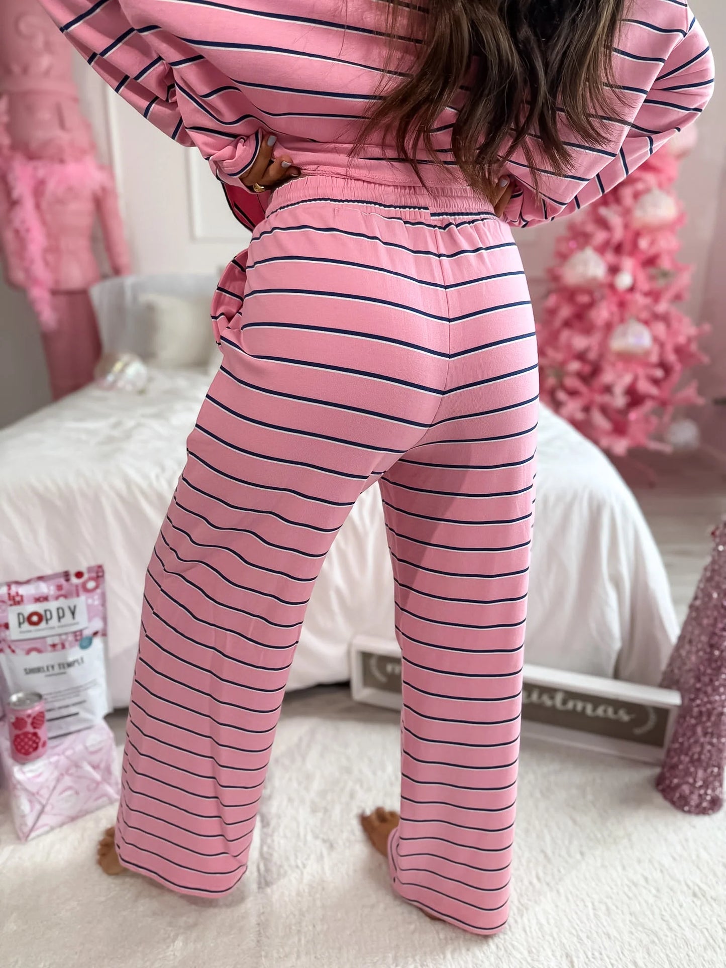 PREORDER Birdie Sunday Ease Set in Snowberry Stripe (Sold as Set)