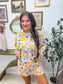Birdie Two Piece Long Sleeve Boxer Set in Blush Lemonade Dream