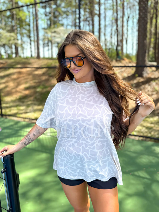 PREORDER Birdie Oversized Tee in Bare Marsh Camo