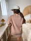 PREORDER Birdie Ash Wash Round Hem Pullover in Soft Clay