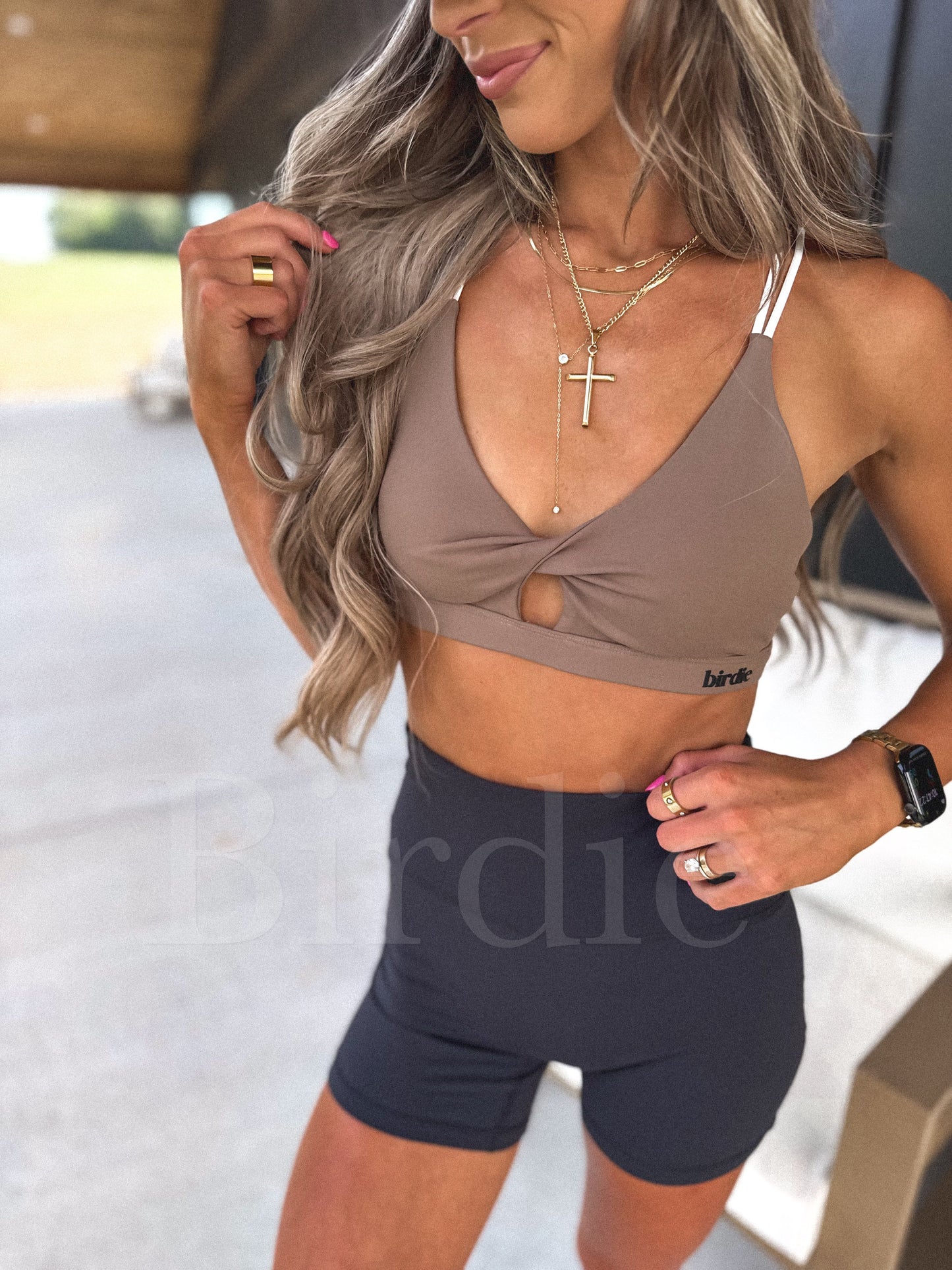 PREORDER Birdie Elevated Motion Sports Bra in Mocha
