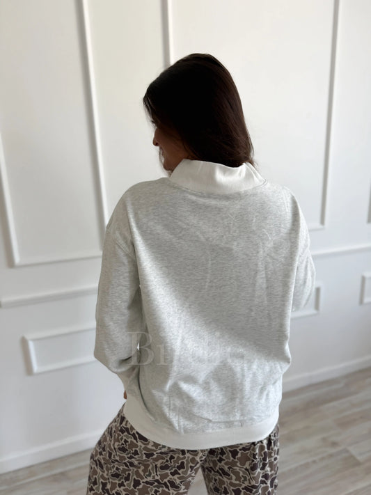 PREORDER Birdie Summit French Terry Mock Neck Pullover