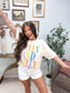 Dilly & Dally Graphic Tee on Ivory