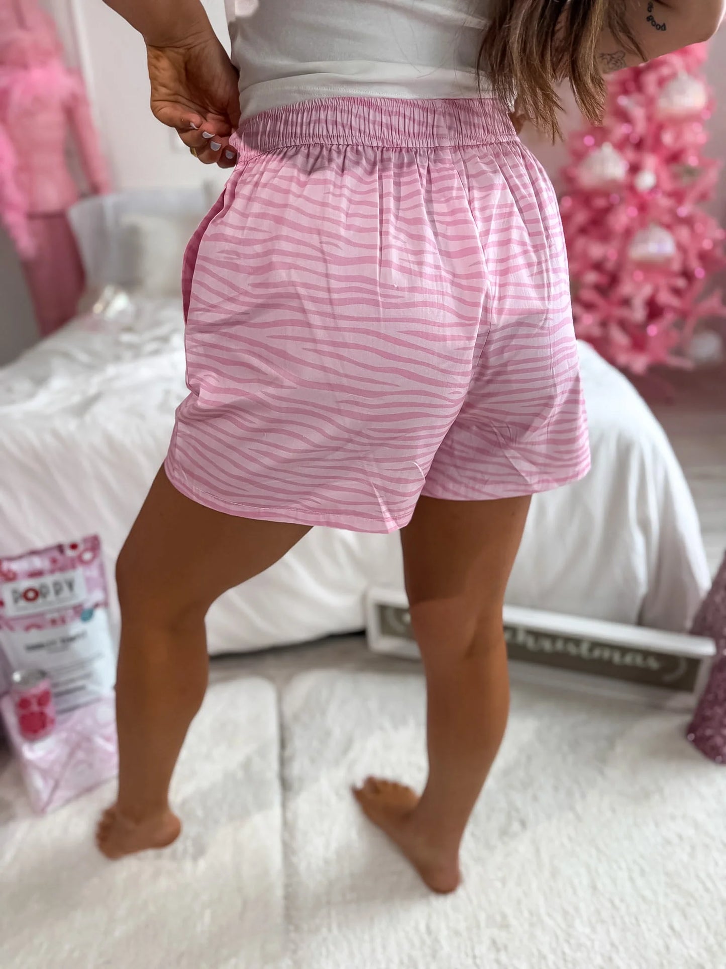 PREORDER Birdie Boxer Shorts in Purrfectly Pink