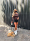 PREORDER Birdie AirSkin Long Sleeve Top in Espresso