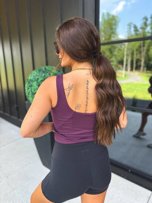 PREORDER Birdie Core Motion Seamless Brami in Wild Mulberry *final sale*